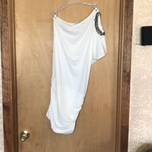 One shoulder cut out dress